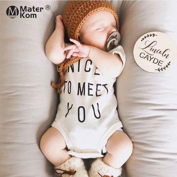 

rompers 2021 summer letter born clothing baby boys and girls o-neck short-sleeved one-piece triangle suit bodysuits, Blue