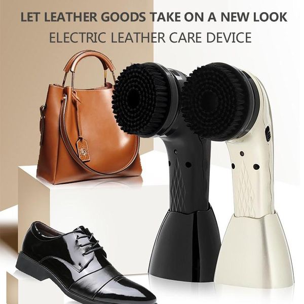 

Usb Rechargeable Shoe Polisher Brush Handheld Shoe Polisher Portable Leather Care Kit Polishing Equipment Home Accessories