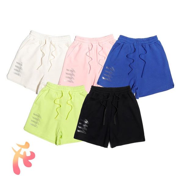 

men's shorts we11done sports colorful candy color oversize men women pants welldone laser reflection casual, White;black