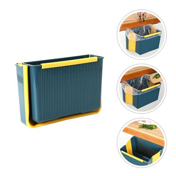 

storage baskets hanging trash can kitchen cabinet door bin garbage basket