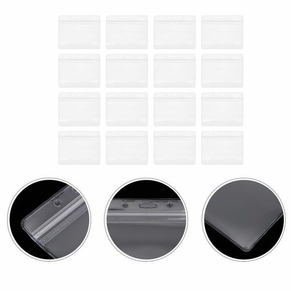 

greeting cards 50pcs durable waterproof pvc id badge holder transparent name tag