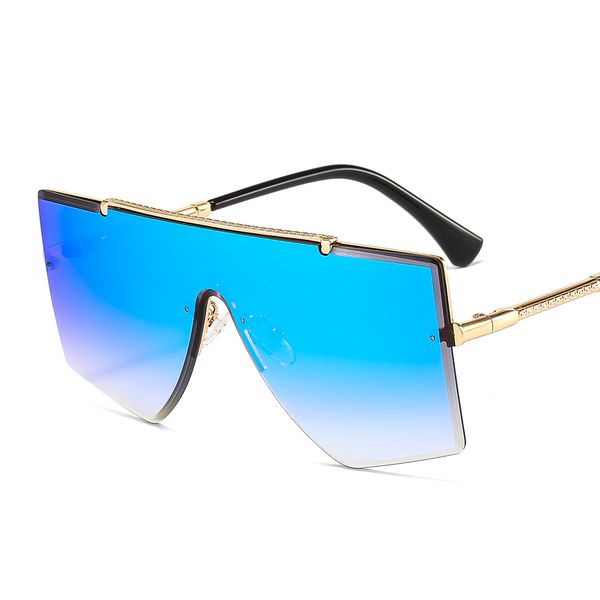 

new frameless one-piece sunglasses 2582 european and american square sunglasses men cross-border retro driving sunglasses for man, White;black