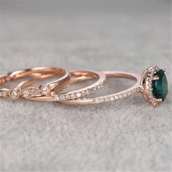 

cluster rings fashion gold coloure women wedding engagement chic ring bridal rose temperament, Golden;silver
