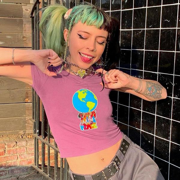 

women's t-shirt seasons short sleeve o-neck catton anime print skinny tshirt autumn winter women fashion streetwear casual outfits asts, White