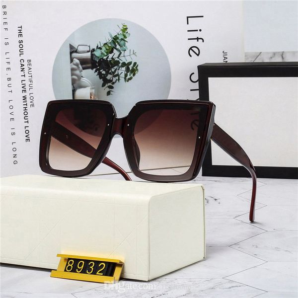 

fashion classic design 2022 luxury sunglasses for men women sun glasses uv400 eyewear metal frame lens 8932 with box and case rkln, Blue