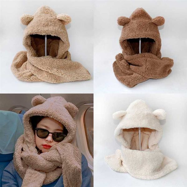 

8zl3n set hats men scarves lovely sets women autumn matchingsided winter color scarf, Blue;gray