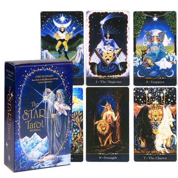 

the star tarot your path to self-discovery through cosmic symbolism deck oracles card game board 78 gift