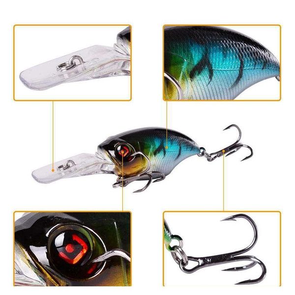 

new long tougne minnow vibrations laser fishing bait 7.8cm 11.6g realistic roc jlltzt outbag2007