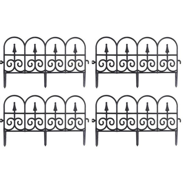 

fencing, trellis & gates splicable and detachable plastic fence lawn edge garden outdoor pastoral wedding decoration