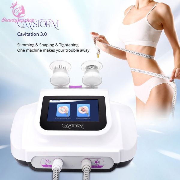 40K CaVstorm Ultrasonic RF Cavitation amincissant la machine avec la thérapie d'aspiration de vide de radiofréquence de tempête sculptant le corps à vendre