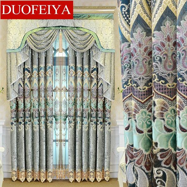 

curtain & drapes european luxury curtains for living room water soluble embroidery bedroom shade valance