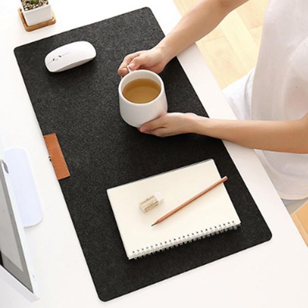 

mouse pads & wrist rests extra large pad natural felt non-woven hand warm desk keyboard for office business pc gaming