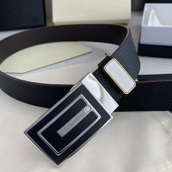 

luxury designer belt men belts boutique buckle width 3.5mm, Black;brown