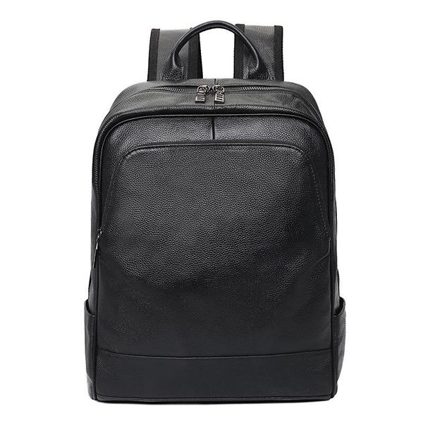 

backpack 2021 cow genuine leather men backpacks real natural student boy large computer lapbag