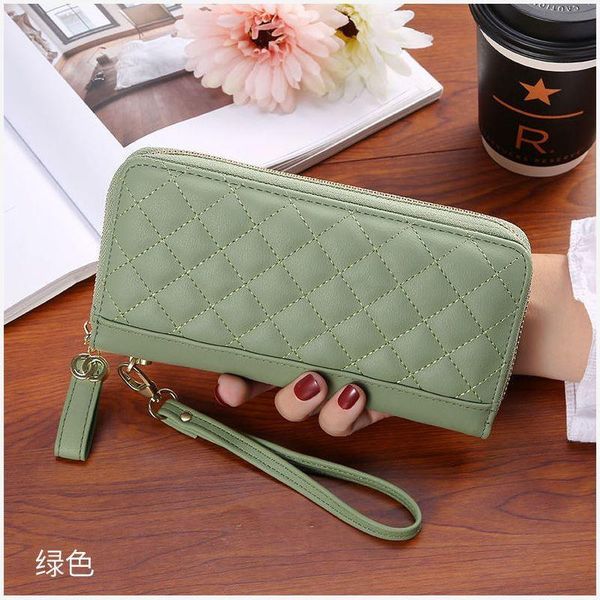 

wallets w50 fashion men women clutch genuine leather wallet with box, Red;black