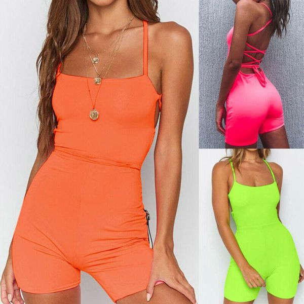 

hirigin short jumpsuit leotard sleeveless women stretch club playsuit lady bodysuit, Black;white