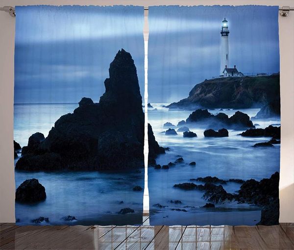 

curtain & drapes lighthouse curtains at the california coast with beam peaceful foggy surface window for kids room