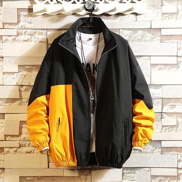 

ins baseball uniform bomber jackets men nice streetwear windbreak england casual autumn spring jackets coats, Black;brown