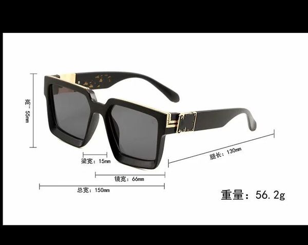 

men popular model m six sunglasses metal vintage fashion style sunglasses square frameless uv 400 lens come with package classical style0993, White;black