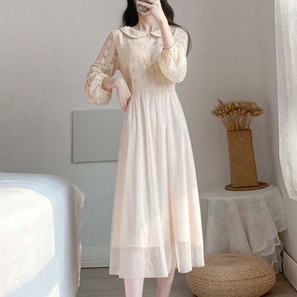 

2021 boho dress women chic autumn summer flare sleeve ruffle vintage solid elegant bohemian runway midi vestido new x4ty, Black;gray