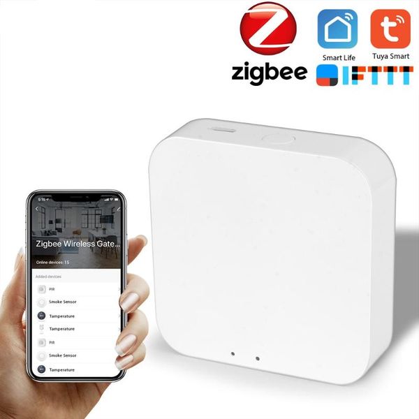 

alarm systems 2.4ghz wifi tuya zigbee gateway hub smart home automation for all zigbee3.0 products works with alex google