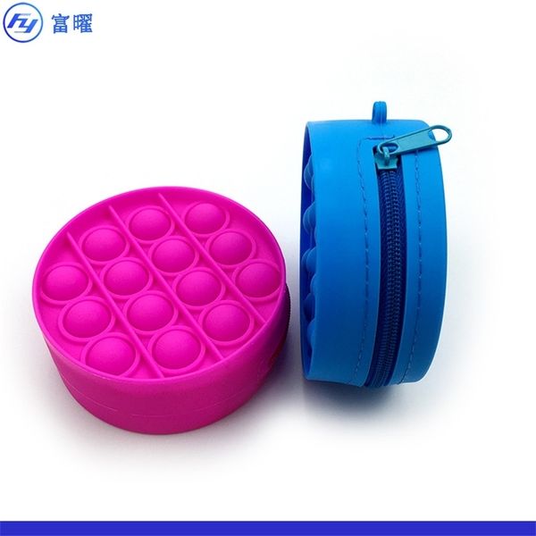 

new round rat killing pioneer children's silicone zero wallet