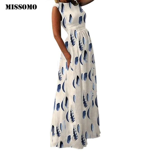 

missomo summer dress women dress feather sleeveless vestidos long maxi girl clothes women party bodycon dresses 74, Black;gray