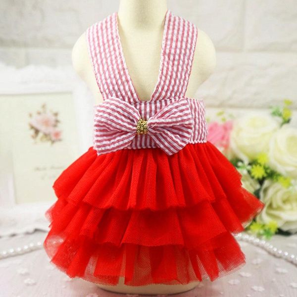 

dog apparel summer dress pet clothes for small wedding skirt puppy clothing spring fashion jean clothes#