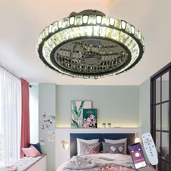 

ceiling fans led fan with lighting modern dimmable chandelier adjustable wind speed mute remote control living room bedroom office corridor