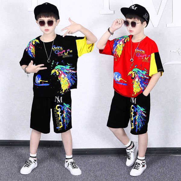 Sommer Kinder Kleidung Sets für Jungen Cartoon Baumwolle T-shirts + Shorts 2 stücke Kinder Kleidung Sport Anzug Baby Junge Kostüm 3-14 jahre X0802