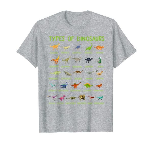 

types of dinosaurs allosaurus baryonyx funny gift idea t-shirt, White;black