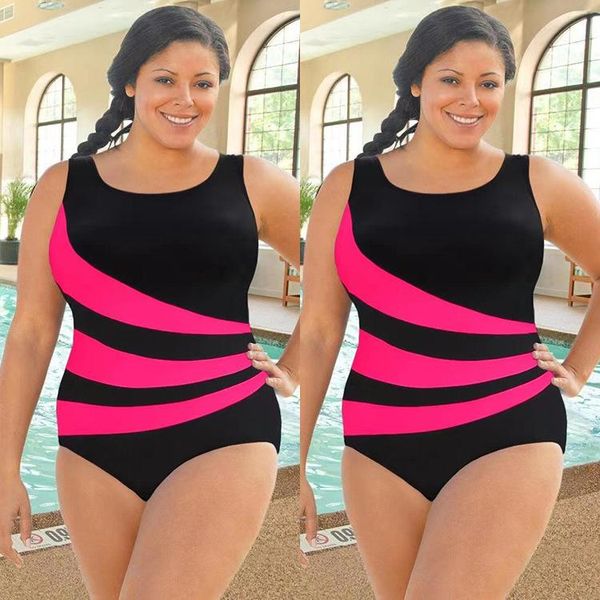 

one-piece suits swimwear women swimsuit stripe printed bikini maillot de bain femme