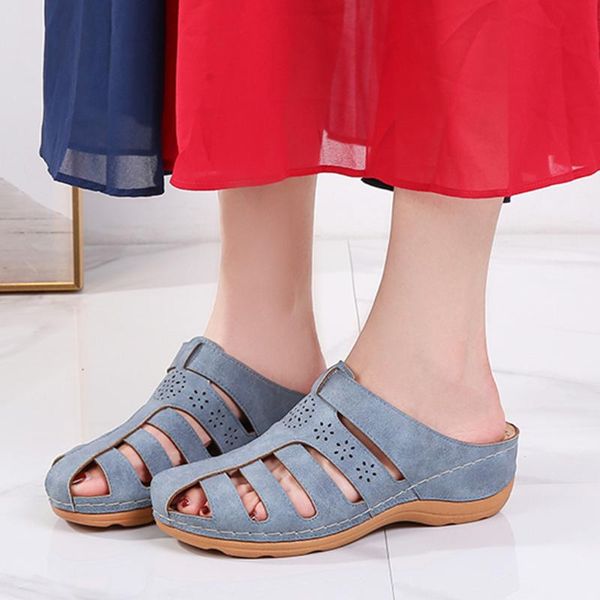 

slippers sagace women's beach summer jelly home indoor outdoor wedge female girls shoes woman walking antiskid sandals, Black