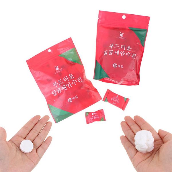 

towel 1 bag disposable pure cotton compressed portable travel face water wet wipes washcloth napkin outdoor moistened tissues