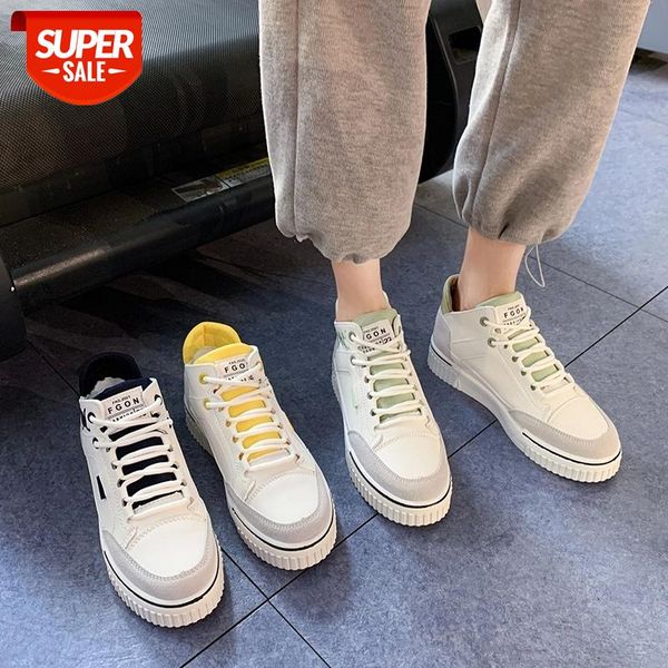 

High top sneakers for women street hip hop leather sports shoes lace up women's running shoes Zapatos de mujer streetwear casual #kM0n