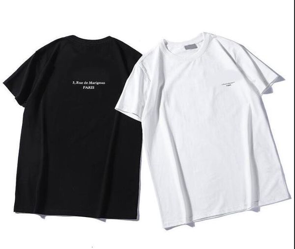 

2021 new fashion men women t shirts summer cotton tees hip hop streetwear with letters print short sleeves black white luxury, White;black