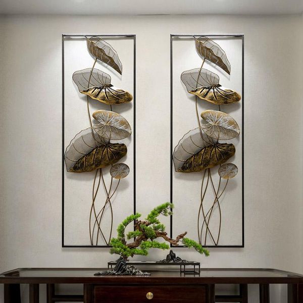 

decorative objects & figurines creative 3d lotus leaf home decoration wall aesthetic room decor chinese vintage accessories