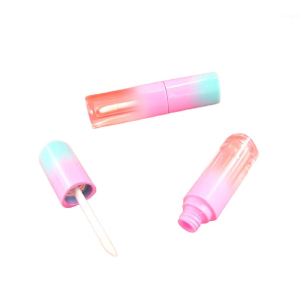 

storage bottles & jars empty 4 ml lip gloss wand tubes pink blue gradient triangle lipgloss packaging cosmetic containers 10pcs 30pcs 50pcs