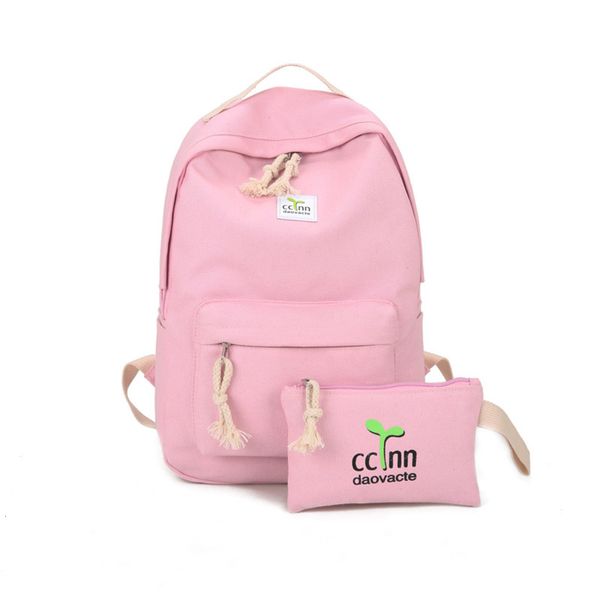 

hbp fashion pure color small and fresh canvas backpack for women