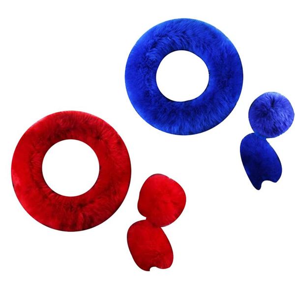 

steering wheel cover winter warm imitation wool hand brake cover shift lever 14 1/2 to 15 inches 1 set 3 pieces
