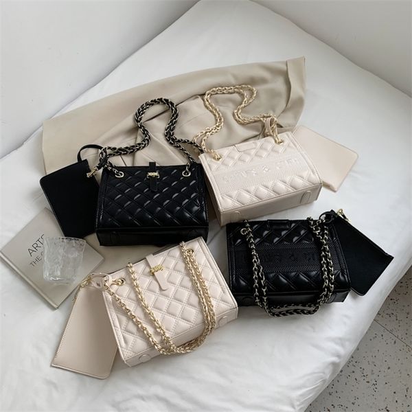 

70% off deals online summer fashion, new style, simple texture, pu leather lingge single shoulder bag, urban fashion girls' chain backp