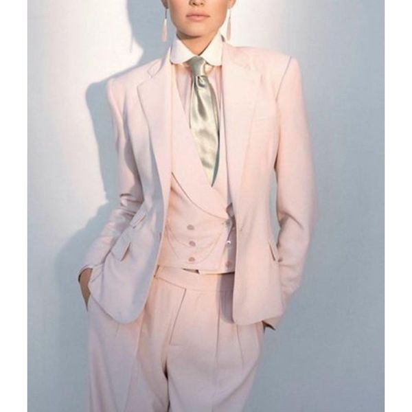 

women's suits & blazers rushed full cotton button pantalones mujer women ladies custom made office business tuxedos work wear formal, White;black