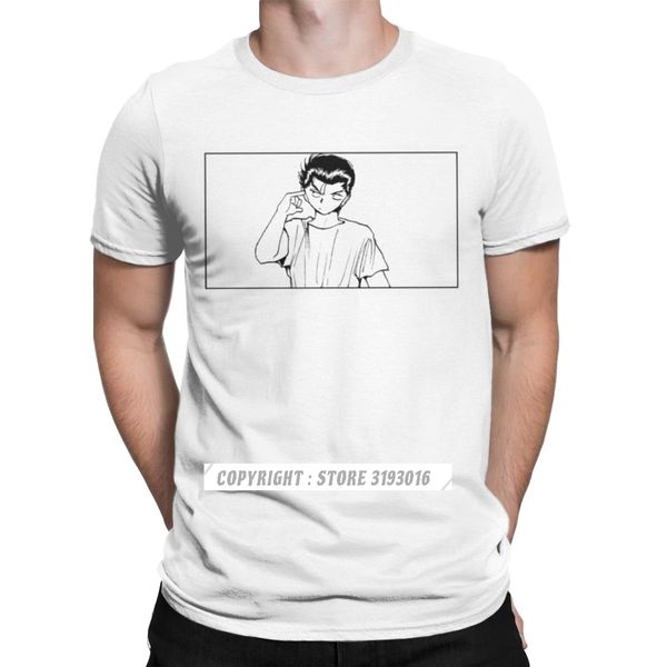 

ccccsportyusuke urameshi t shirt men yu hakusho kurama anime japanese tshirt hip hop christmas tees classic popular tees, Black;yellow