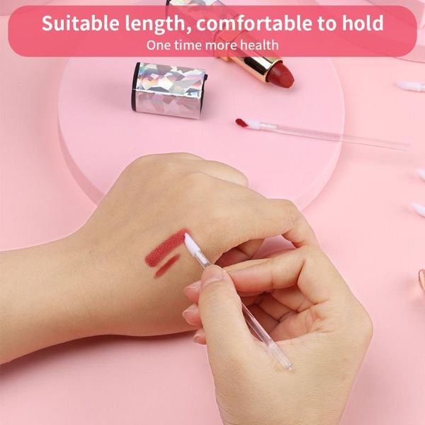

makeup brushes 50 pcs portable lip for lipstick brush disposable glaze stick