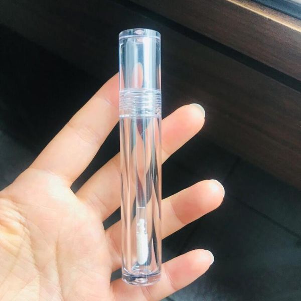 

storage bottles & jars 10/100 pcs 3.5ml empty lip gloss tubes with wand, full clear glaze tube,frosted cosmetic packing container diy makeup