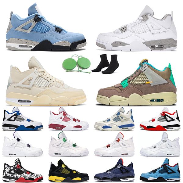 

jumpman 4 taupe haze men women basketball shoes 4s university blue black cat white oreo neon sail outdoor mens trainer