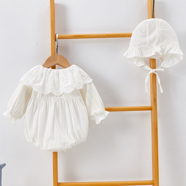 

and hat long sleeves spring autumn baby girl bodysuit newborn rompers clothes black friday qg3m, Blue