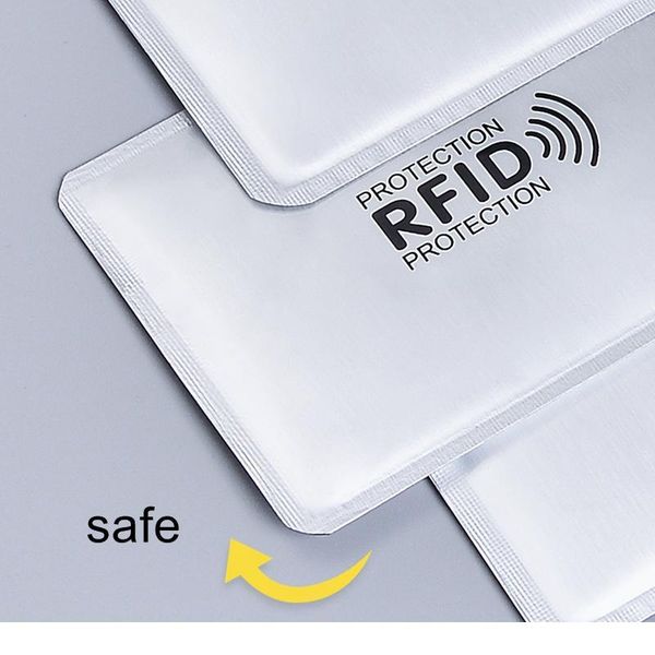 

5pcs anti rfid card holder nfc blocking reader lock id bank card case protection metal credit card hol qylcmi