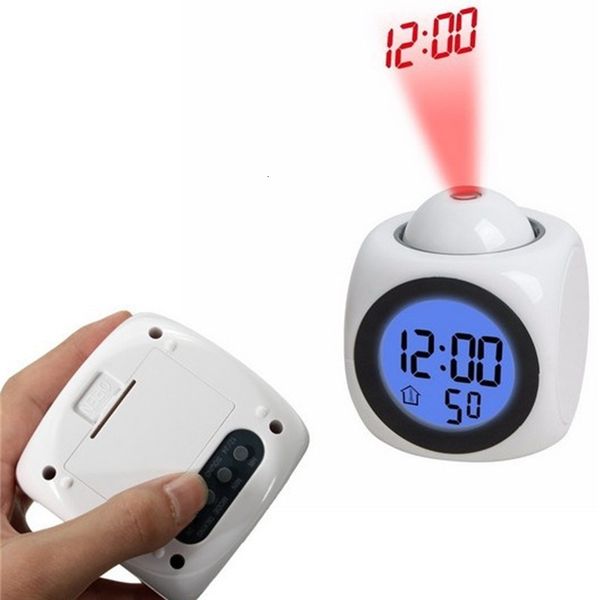 

825 led colorful alarm voice projection clock