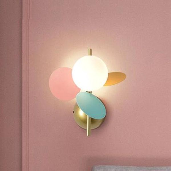 

wall lamps ins colorful flower branch lamp led nordic sconce light indoor lighting living room home deco bedroom